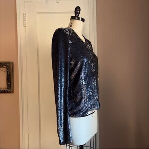 🥀 IRO Agnettespe Black & Silver Sequin Jacket | EU 40 🥀